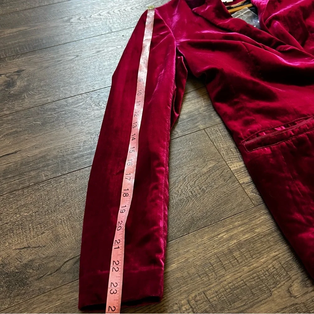 Anthropologie Ett Twa Velvet Gallery Blazer Jacket - Picture 11 of 11